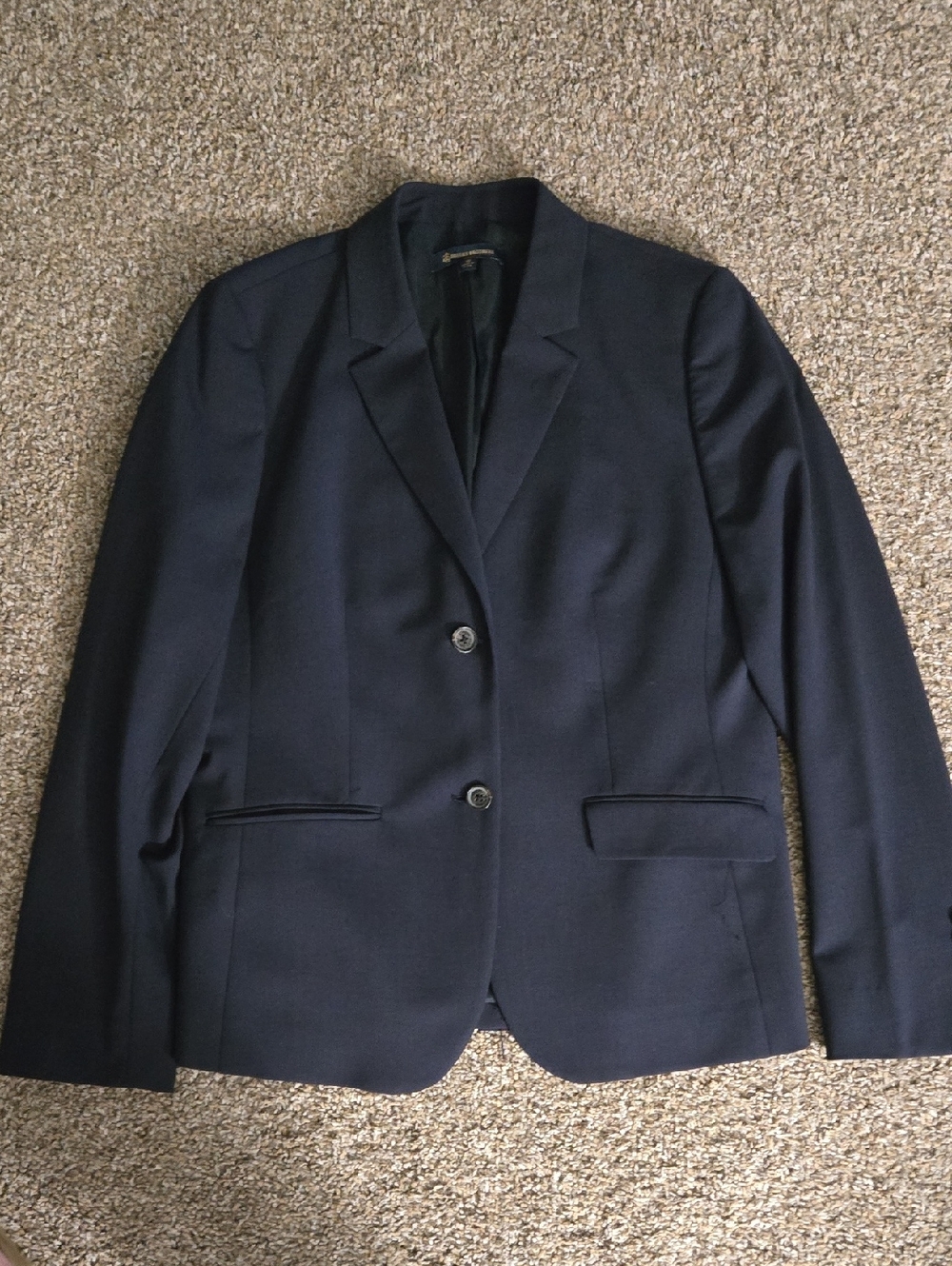 Brooks Brothers Navy Women's Two-Button Blazer